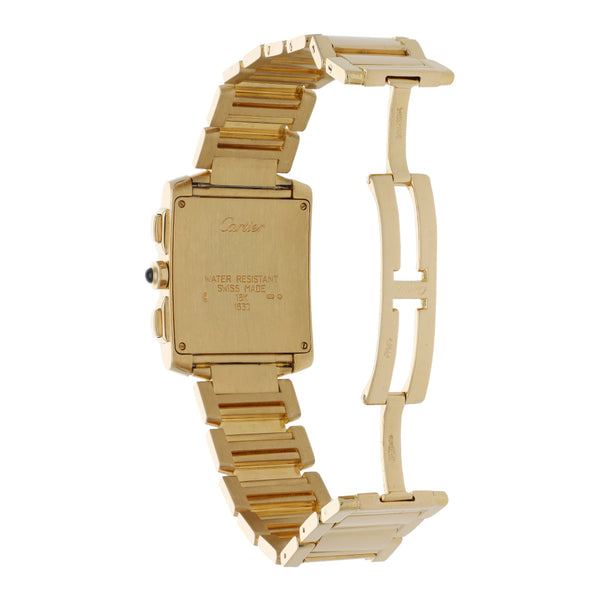 Reloj Cartier para caballero/unisex modelo Tank Française en oro amarillo 18 kilates.