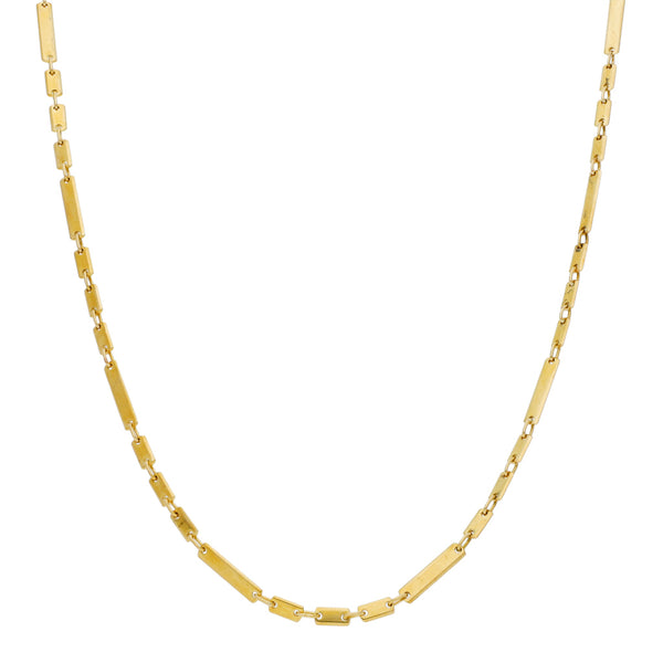 Collar eslabón articulado en oro amarillo 14 kilates.