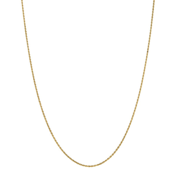 Collar eslabón torzal en oro amarillo 14 kilates.