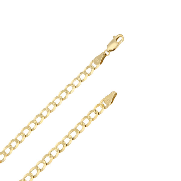 Collar eslabón encontrado en oro amarillo 14 kilates.