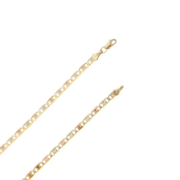 Collar eslabón nudo marino en oro amarillo 14 kilates.