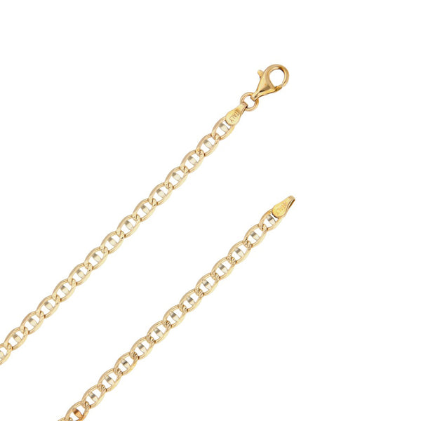 Collar eslabón nudo marino en oro amarillo 14 kilates.