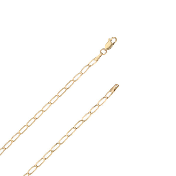 Collar eslabón encontrado en oro amarillo 14 kilates.
