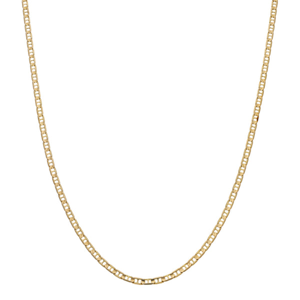 Collar eslabón nudo marino en oro amarillo 14 kilates.