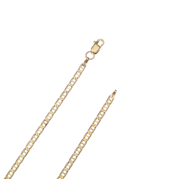 Collar eslabón nudo marino en oro amarillo 14 kilates.