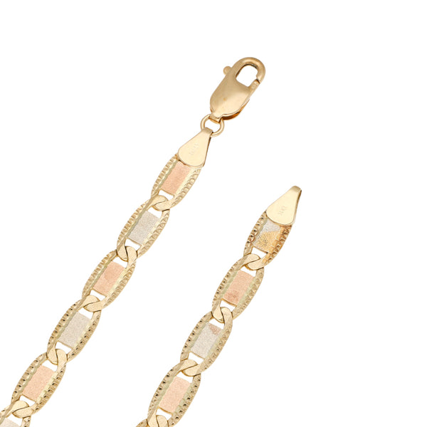 Collar eslabón nudo marino en oro amarillo 14 kilates.