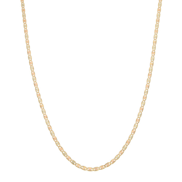 Collar eslabón nudo marino en oro amarillo 14 kilates.