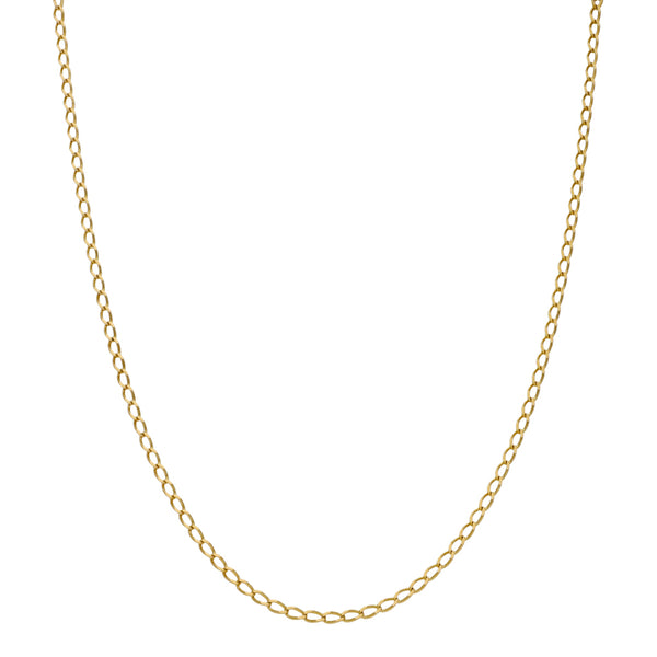 Collar eslabón encontrado en oro amarillo 18 kilates.
