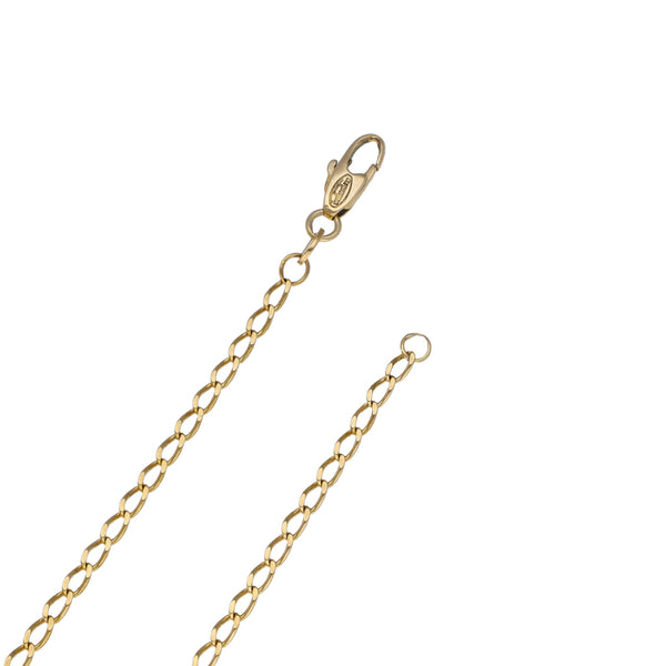 Collar eslabón encontrado en oro amarillo 18 kilates.