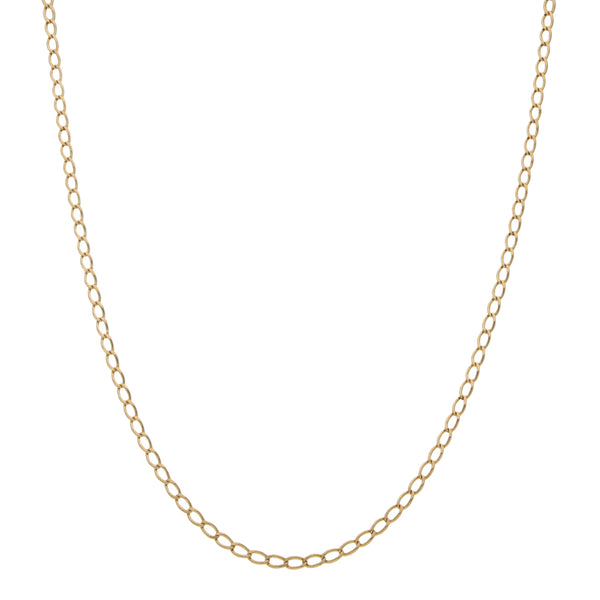 Collar eslabón encontrado en oro amarillo 14 kilates.