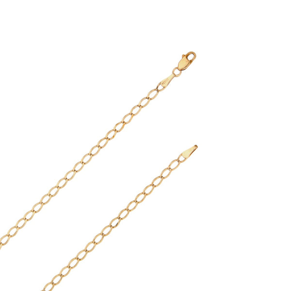 Collar eslabón encontrado en oro amarillo 14 kilates.