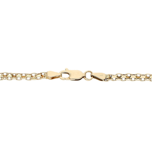 Pulsera eslabón articulado en oro amarillo 14 kilates.