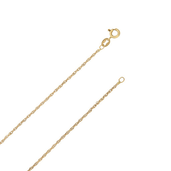 Collar eslabón tejido en oro amarillo 18 kilates.