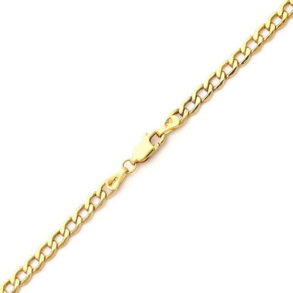 Collar eslabón barbado en oro amarillo 14 kilates.