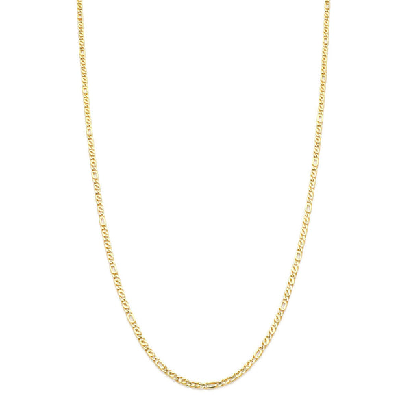 Collar eslabón nudo egipcio en oro amarillo 14 kilates.