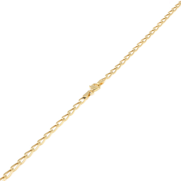 Collar eslabón encontrado en oro amarillo 14 kilates.