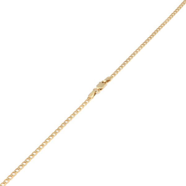 Collar eslabón encontrado en oro amarillo 14 kilates.