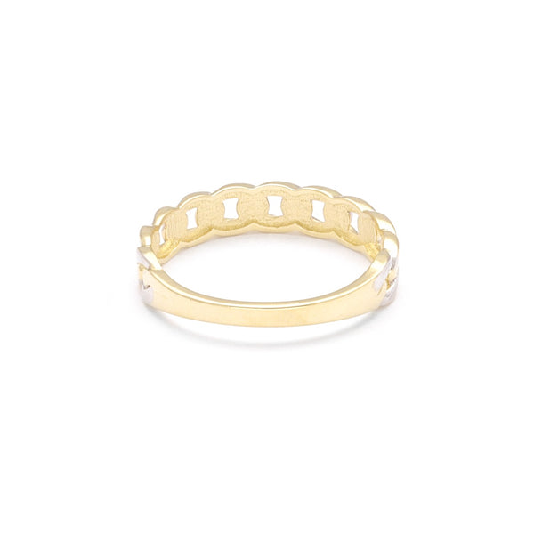 Anillo calado en oro amarillo 14 kilates.