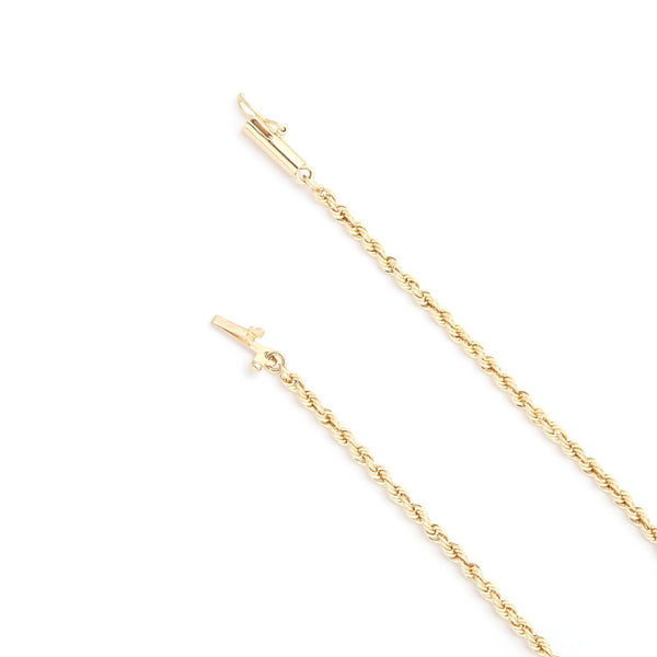 Pulsera eslabón torzal en oro amarillo 14 kilates.
