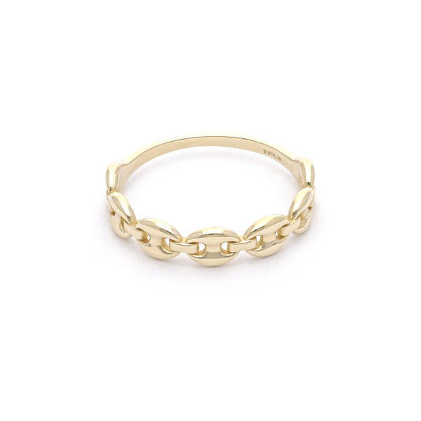 Anillo diseño especial en oro amarillo 14 kilates.