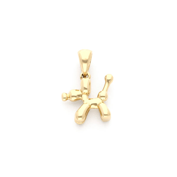 Dije diseño especial motivo perro en oro amarillo 14 kilates.