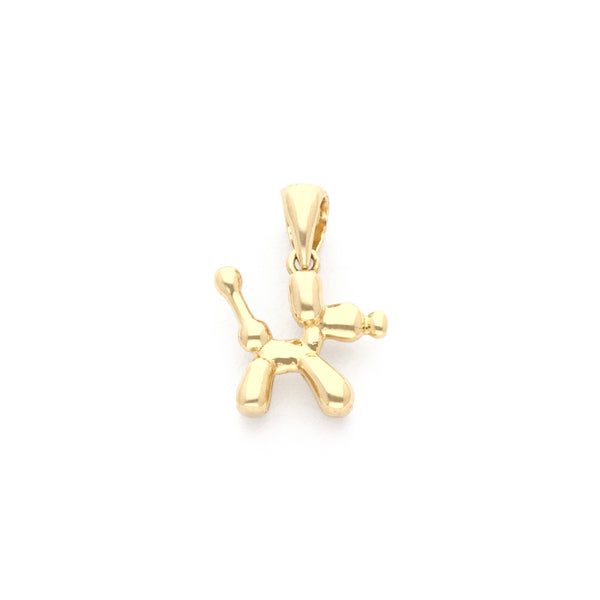 Dije diseño especial motivo perro en oro amarillo 14 kilates.