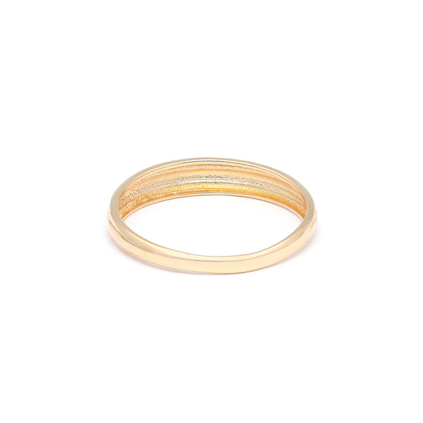 Anillo estriado en oro amarillo 14 kilates.