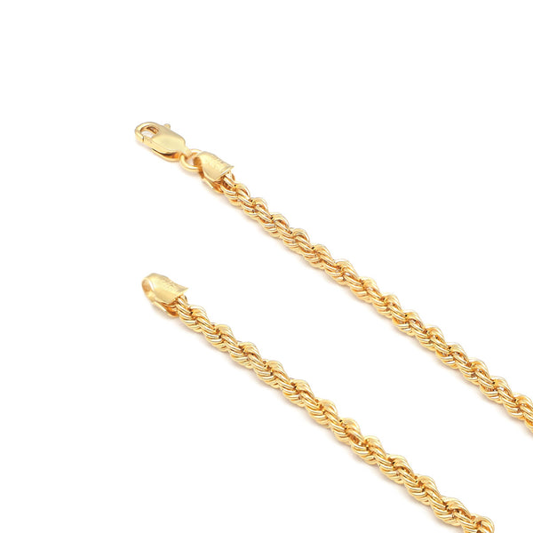 Pulsera eslabón torzal en oro amarillo 14 kilates.