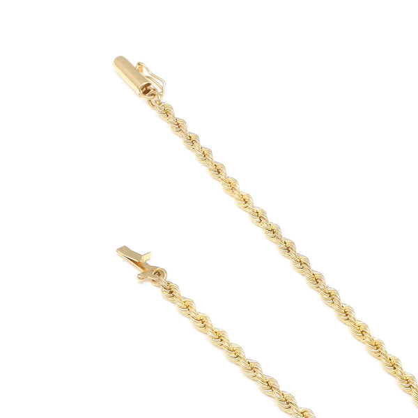 Pulsera eslabón torzal en oro amarillo 14 kilates.