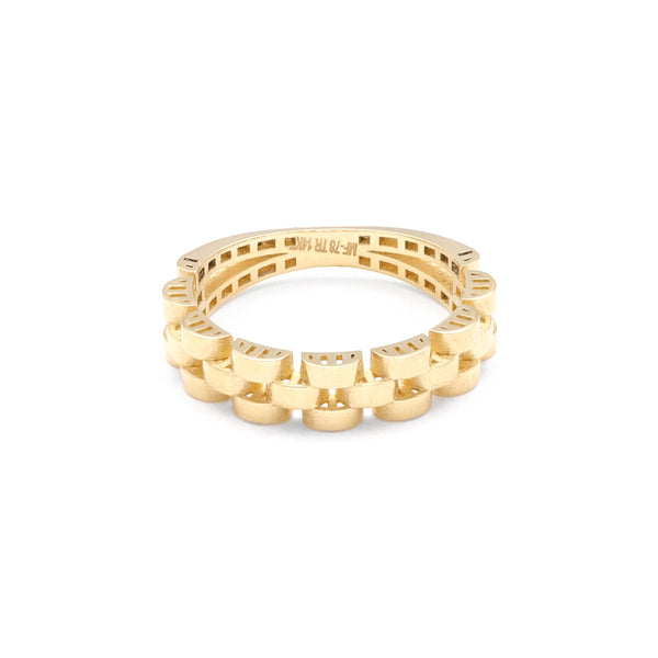 Anillo diseño especial en oro amarillo 14 kilates.