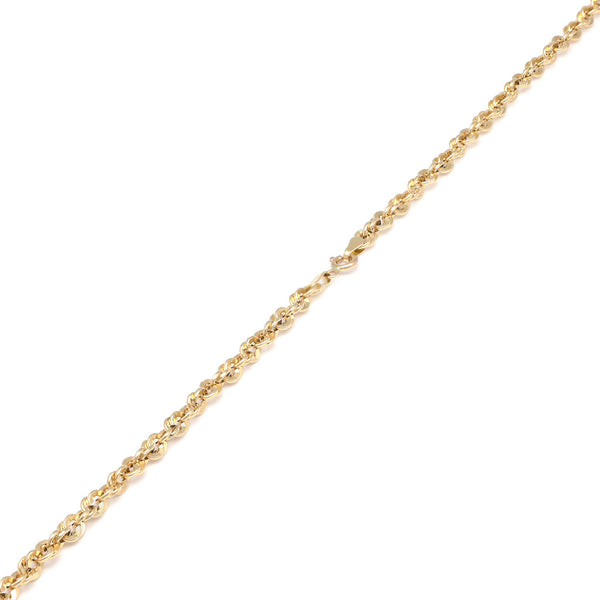 Collar eslabón torzal en oro amarillo 14 kilates.