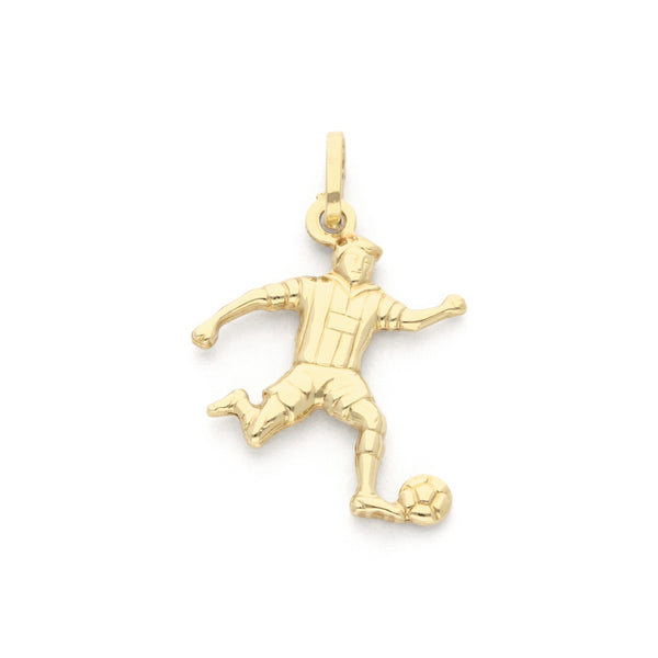 Dije diseño especial motivo deportista en oro amarillo 14 kilates.