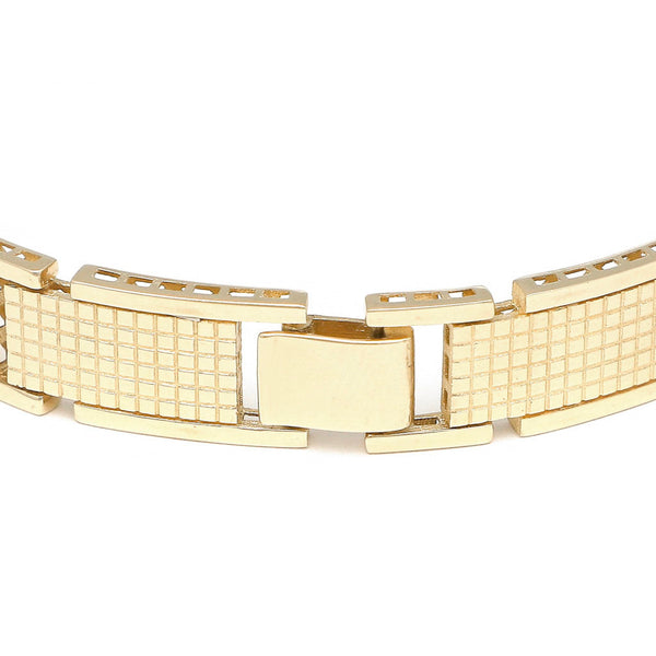 Pulsera eslabón articulado en oro amarillo 14 kilates.
