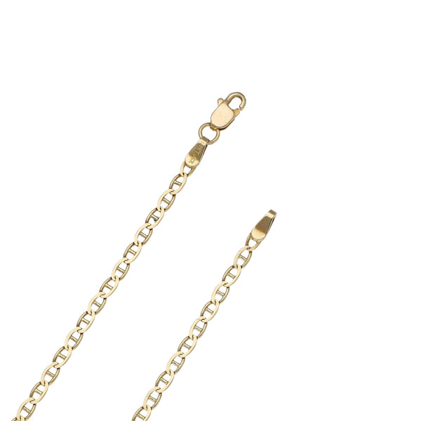 Collar eslabón nudo marino en oro amarillo 14 kilates.
