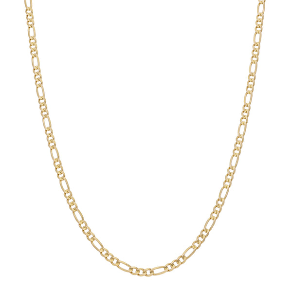 Collar de tres eslabones por uno en oro amarillo 14 kilates.