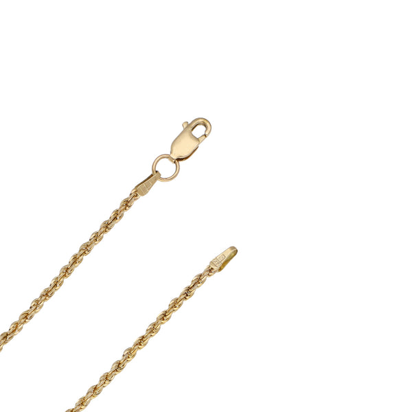 Collar eslabón torzal con aplicaciones motivo esferas en oro amarillo 14 kilates.