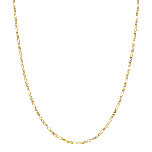 Collar de cinco eslabones por uno en oro amarillo 14 kilates.