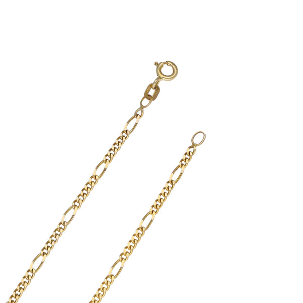 Collar de cinco eslabones por uno en oro amarillo 14 kilates.