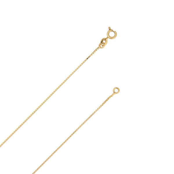 Collar eslabón cuadrado cruzado en oro amarillo 18 kilates.