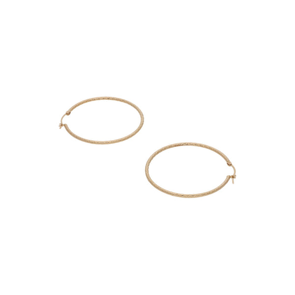 Arracadas facetadas en oro amarillo 14 kilates.