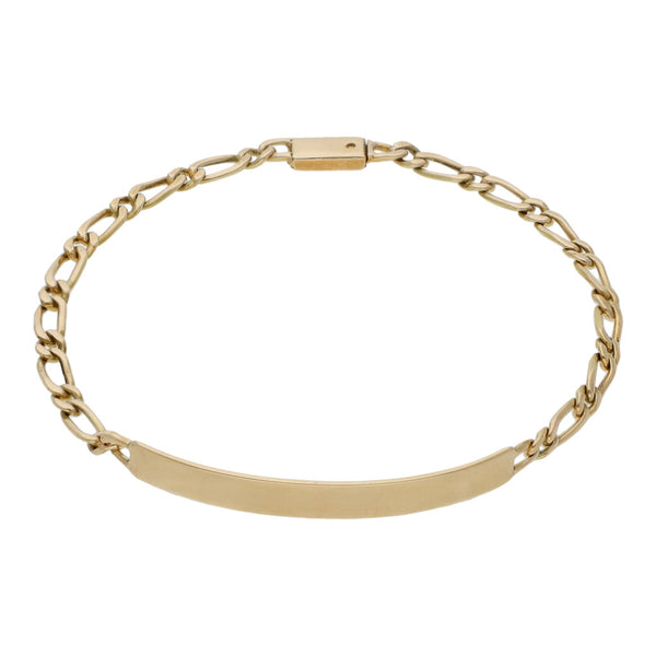 Esclava eslabón combinado en oro amarillo 14 kilates