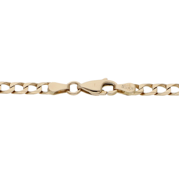 Pulsera eslabón encontrado en oro amarillo 14 kilates.