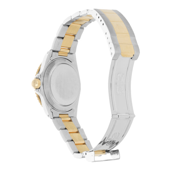 Reloj Rolex para caballero modelo Oyster Perpetual Date Submariner vistas oro amarillo 18 kilates.