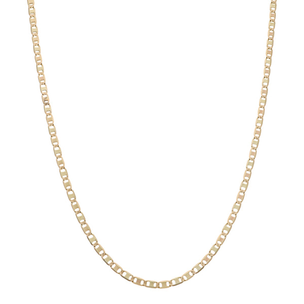Collar eslabón nudo marino en oro amarillo 14 kilates.