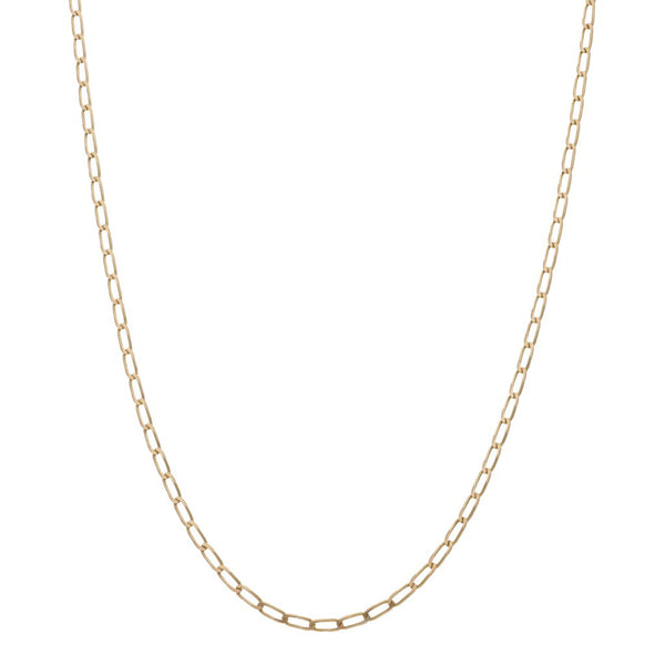 Collar eslabón encontrado en oro amarillo 14 kilates.