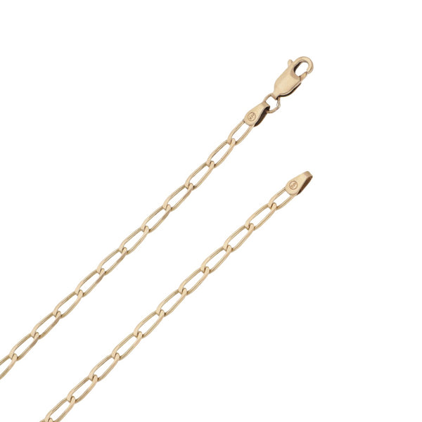 Collar eslabón encontrado en oro amarillo 14 kilates.