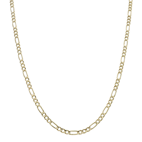 Collar de tres eslabones por uno en oro amarillo 14 kilates.