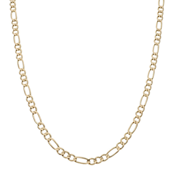Collar de tres eslabones por uno en oro amarillo 14 kilates.