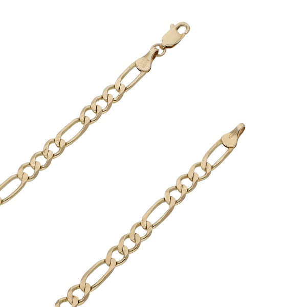 Collar de tres eslabones por uno en oro amarillo 14 kilates.
