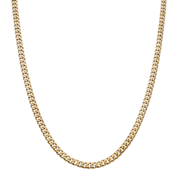 Collar eslabón encontrado en oro amarillo 14 kilates.